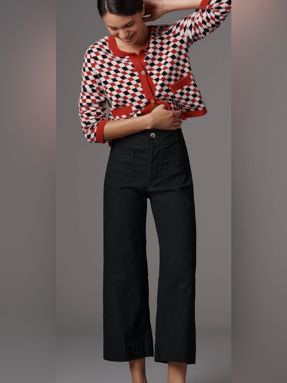 Maeve by Anthropologie THE COLETTE High-Rise Cropped Pants Size 24 NWT!